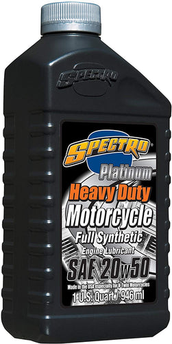 ( case ) Spectro Heavy Duty Platinum Full Synthetic 20/50 Engine Oil, 12 U.S qts: