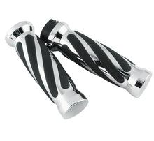 Load image into Gallery viewer, Grips, 1&quot; bar, cable type; chrome plated:
