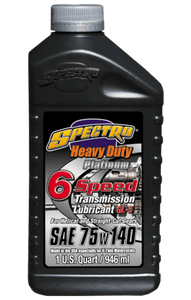 ( 6 qts ) Spectro Heavy Duty Platinum 75/140 6-speed Transmission Oil, 6 U.S qts: