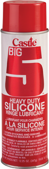 CASTLE® BIG 5™ 99.1% pure silicone; universal spray lubricant: