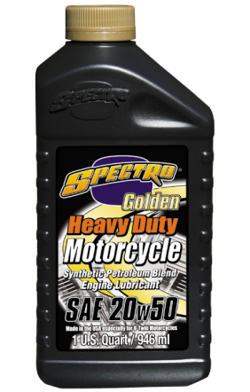 ( 4 qts ) Spectro Heavy Duty Golden Semi-Synthetic 20/50 Engine Oil: